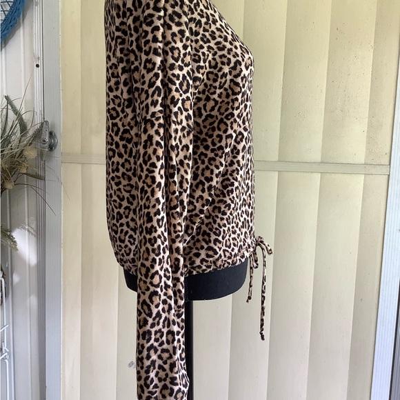 Kenzo Leopard Print Sweatshirt - Black and Tan - Picture 4 of 8